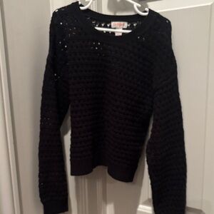 Cat & Jack Black Knit Sweater size 8